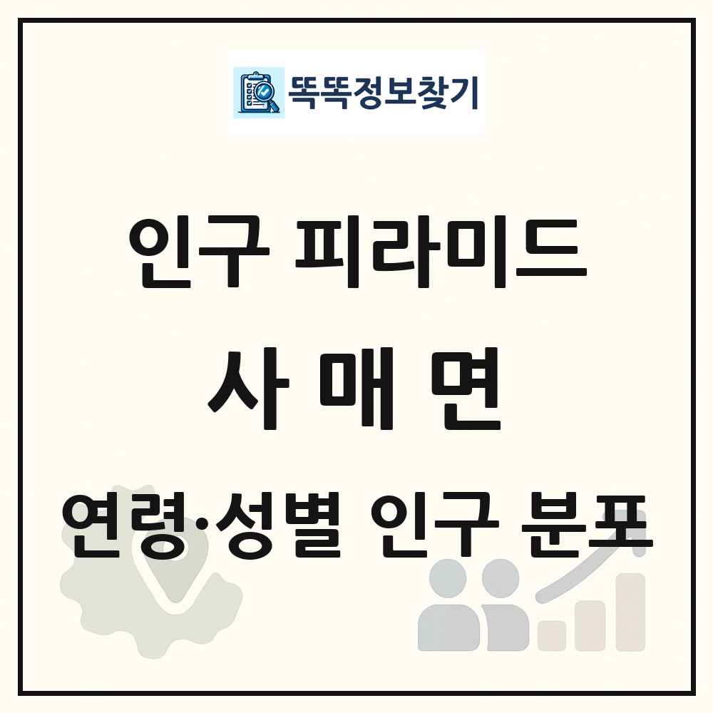 사매면 인구 피라미드 링크 그림